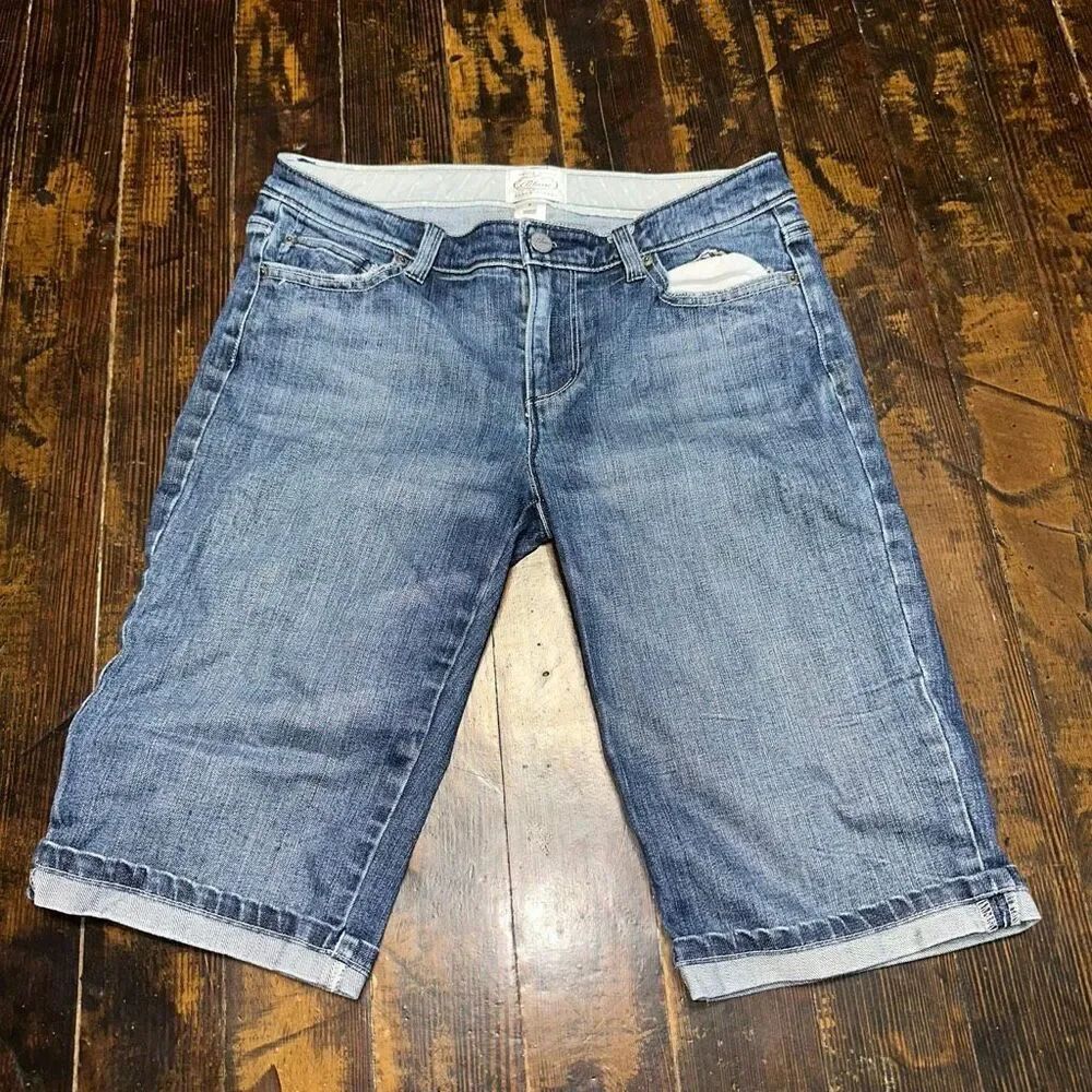 White House Black Market Blanc denim 4 Bermuda shorts